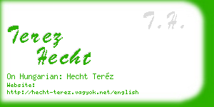 terez hecht business card